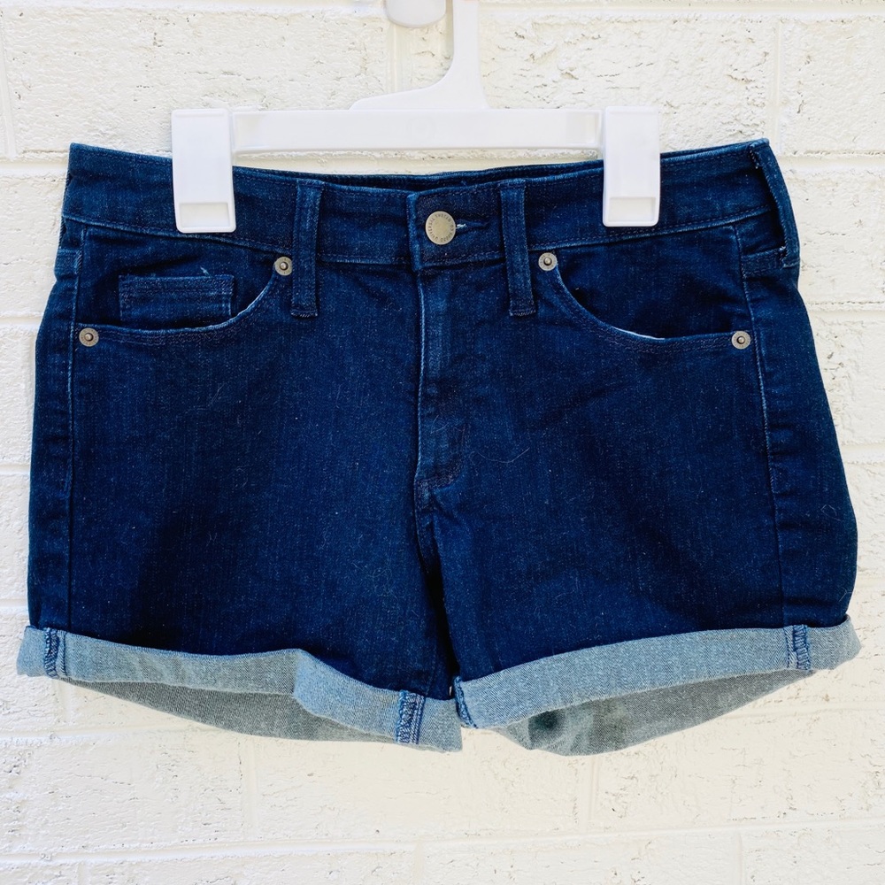 Dark denim jean shorts